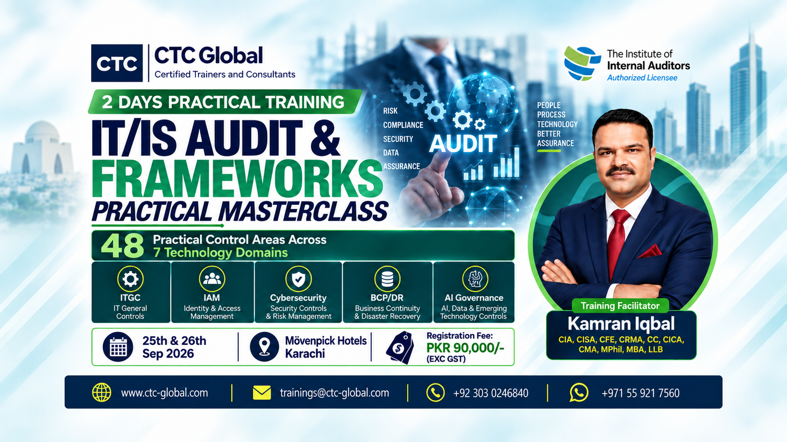 IT/IS Audit & Frameworks Practical Masterclass 2026 (Karachi)